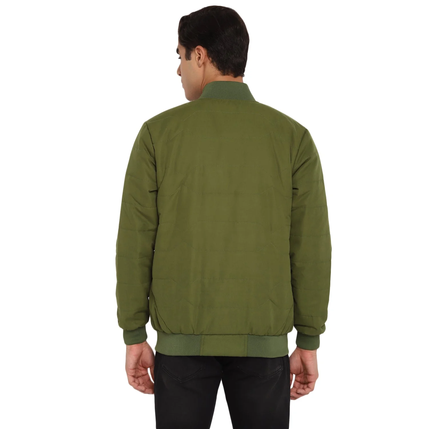 Red Chief Light Green Solid Jacket for Men O8310039 024 - Image 4