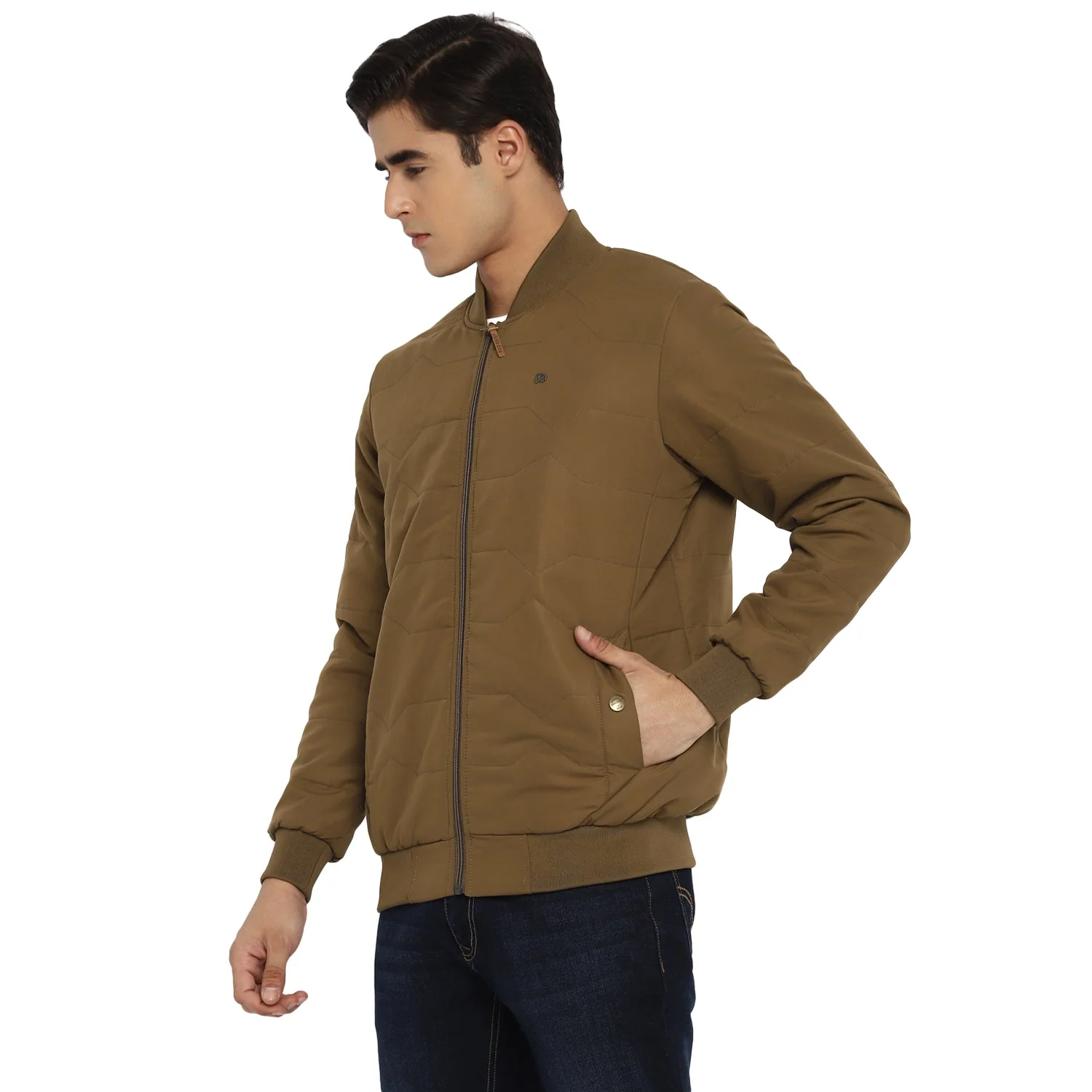 Red Chief Brown Solid Jacket for Men O8310039 430 - Image 5