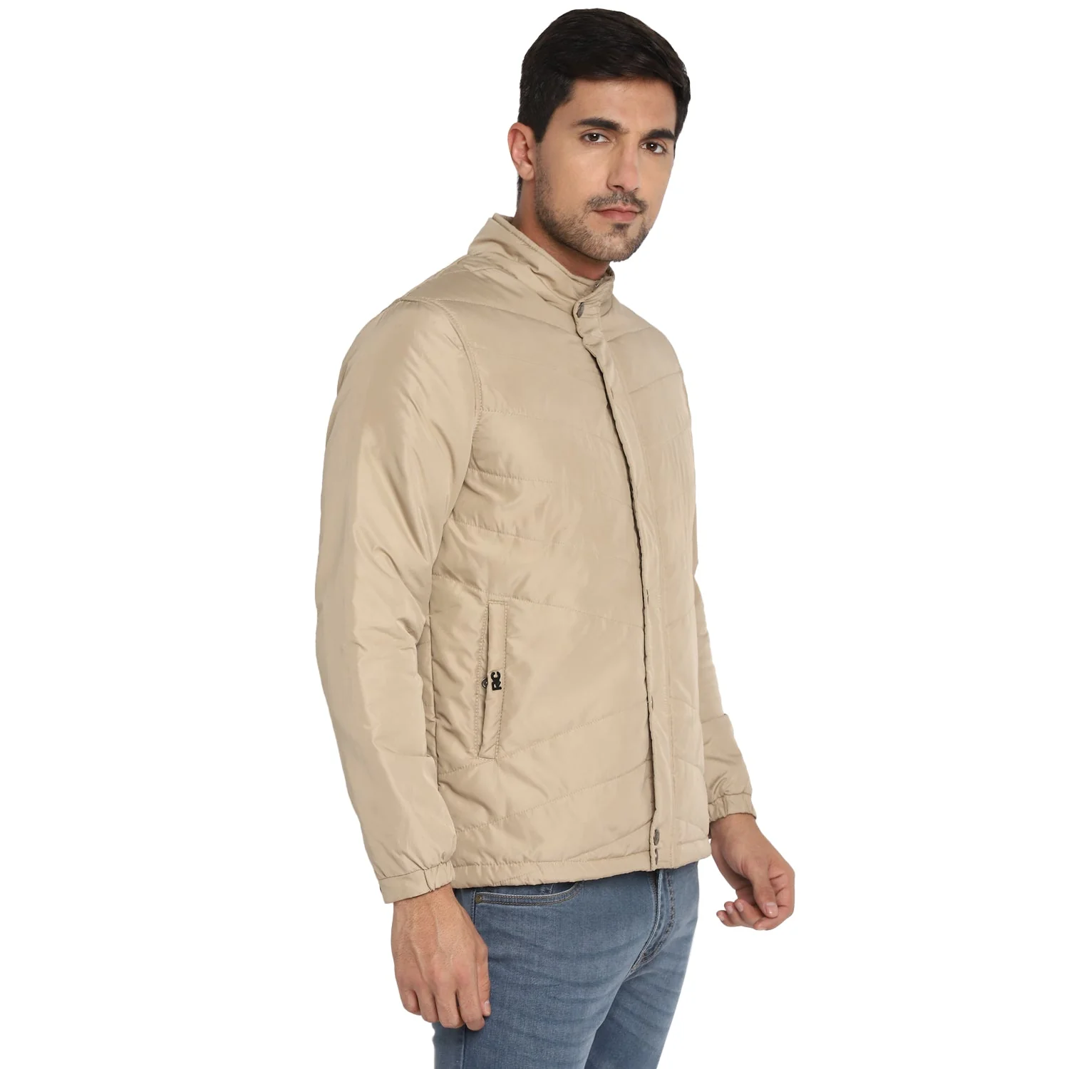 Red Chief Beige Solid Jacket for Men O8310041 026 - Image 6