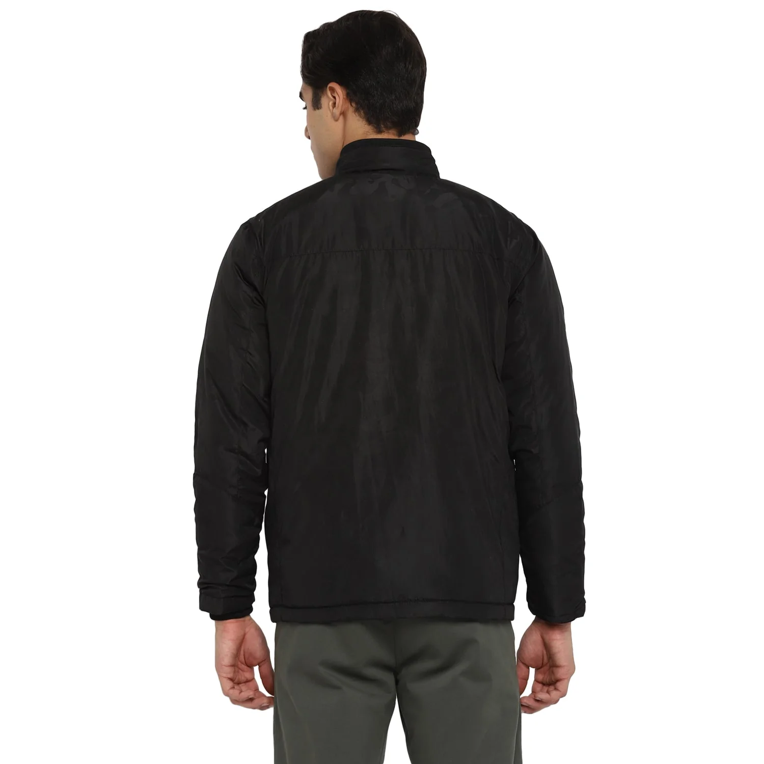 Red Chief Black Printed Jacket for Men O8310043 001 - Image 4