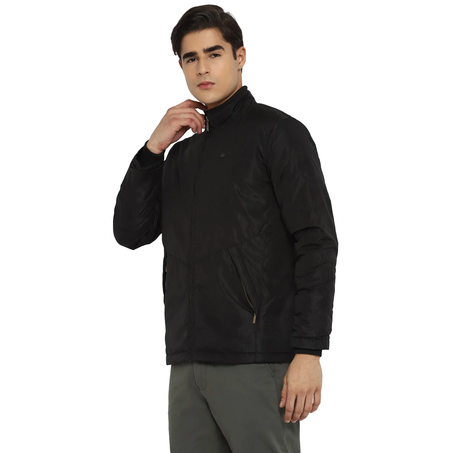 Red Chief Black Printed Jacket for Men O8310043 001 - Image 5