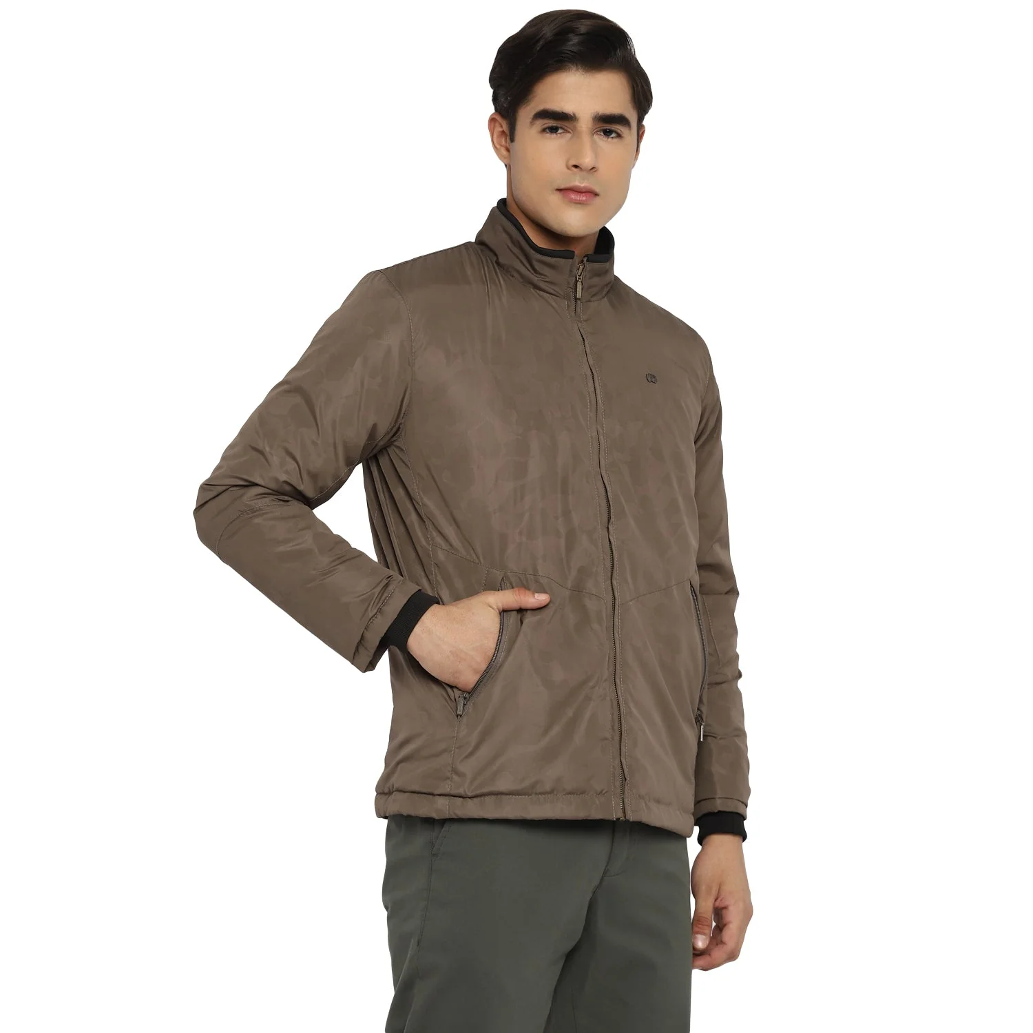 Red Chief Beige Printed Jacket for Men O8310043 026 - Image 6