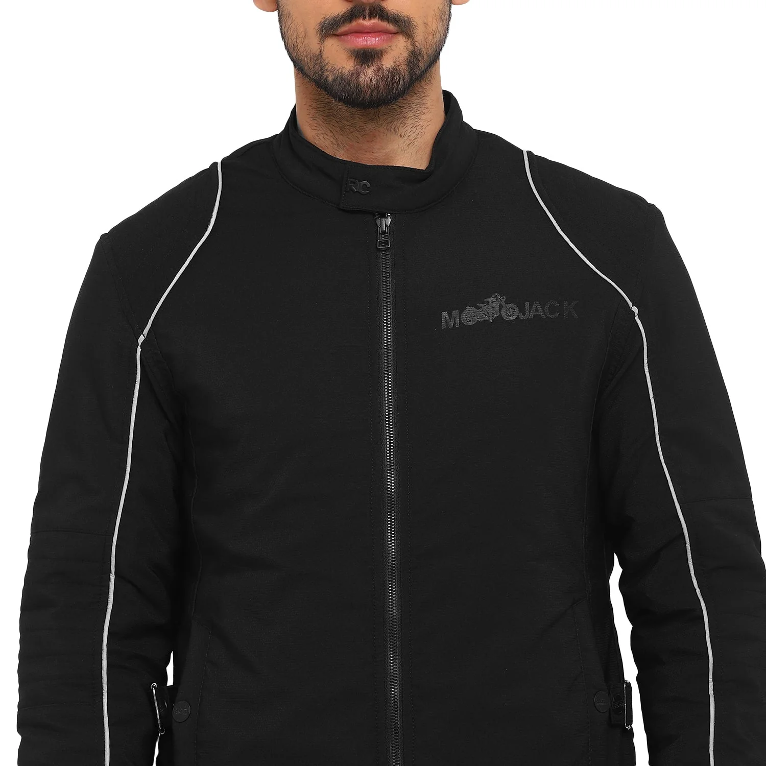 Red Chief Black Solid Jacket for Men O8310049 001 - Image 2