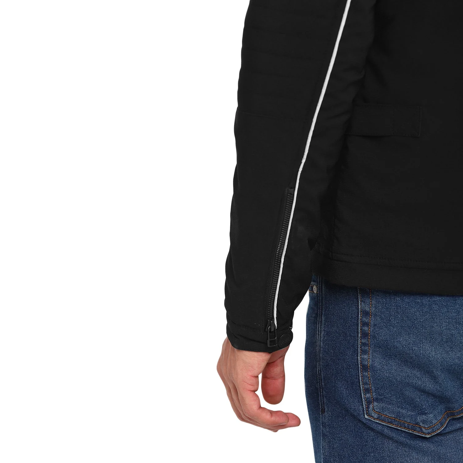 Red Chief Black Solid Jacket for Men O8310049 001 - Image 4
