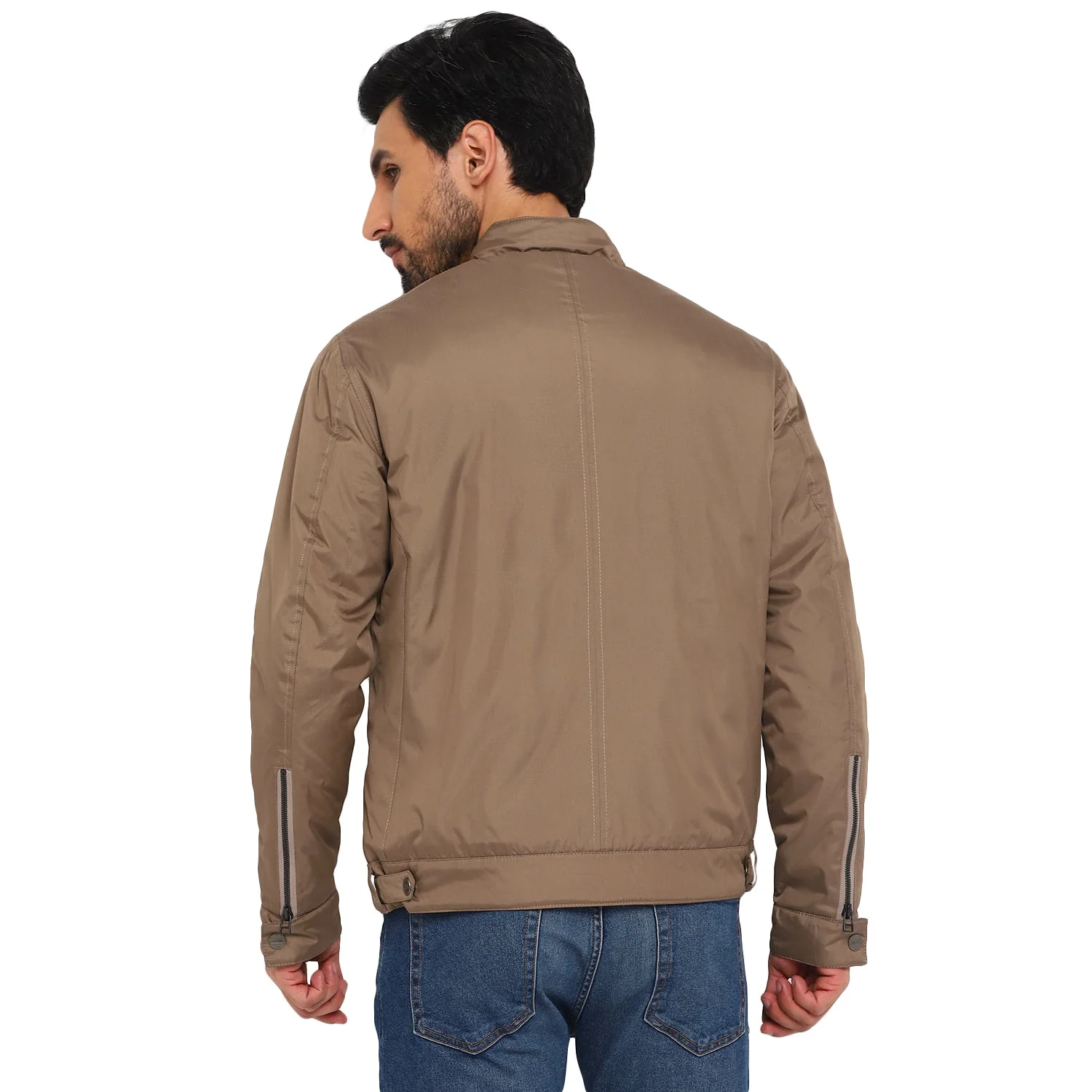Red Chief Khaki Solid Jacket for Men O8310050 119 - Image 4