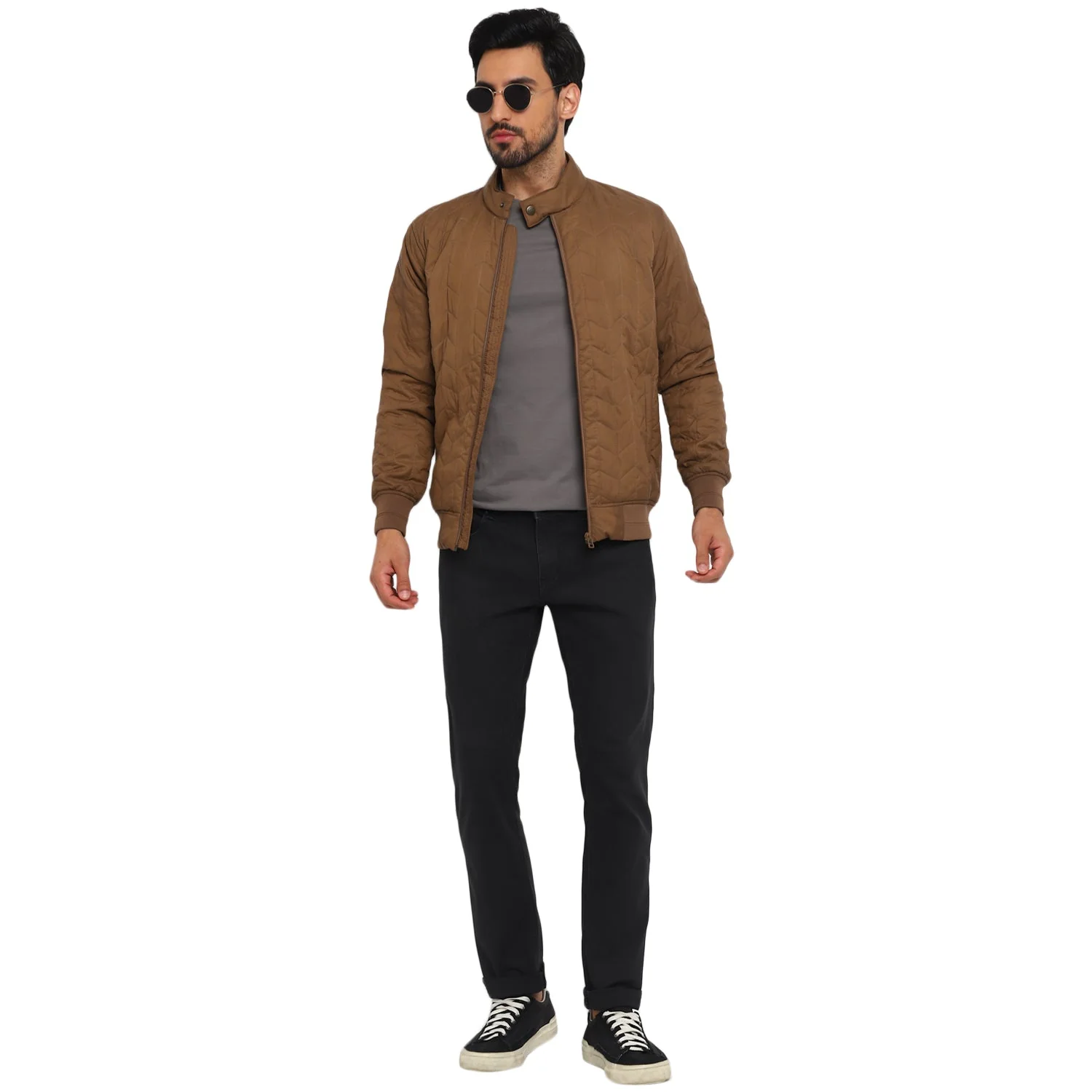 Red Chief Khaki Solid Jacket for Men O8310051 G0051 - Image 2