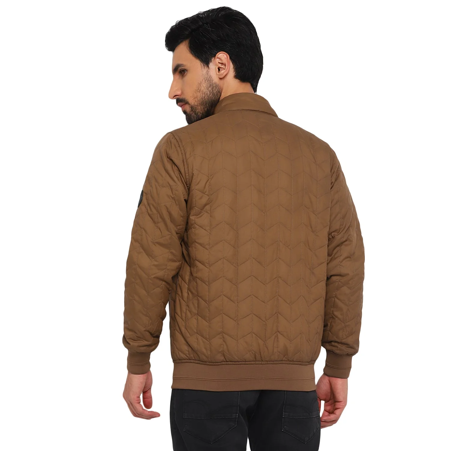 Red Chief Khaki Solid Jacket for Men O8310051 G0051 - Image 4