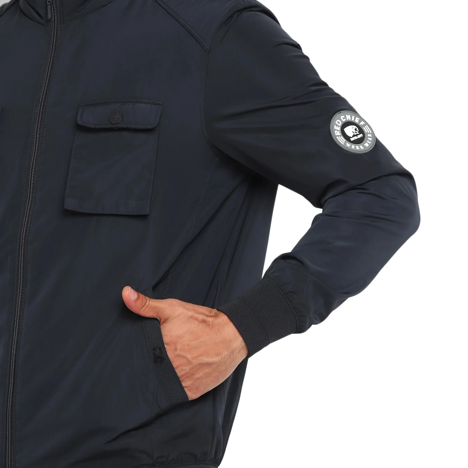 Red Chief Navy Solid Jacket for Men O8310052 G0039 - Image 8