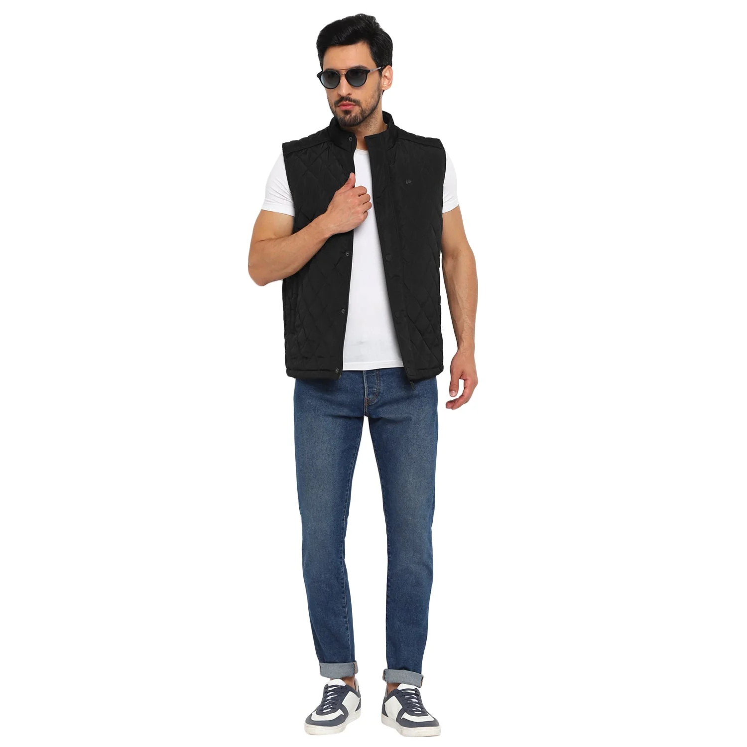 Red Chief Black Solid Jacket for Men O8310055 001 - Image 2