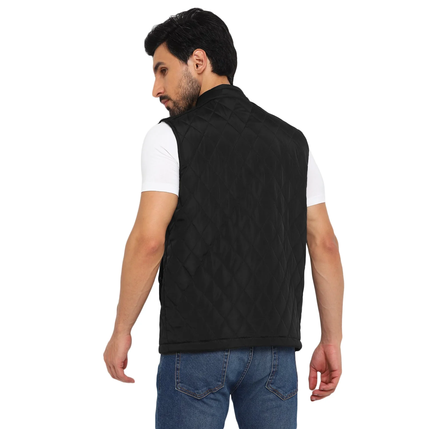 Red Chief Black Solid Jacket for Men O8310055 001 - Image 4