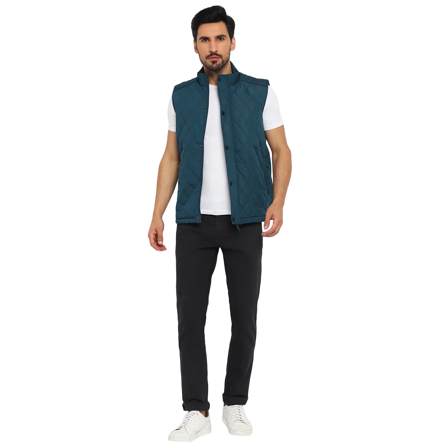 Red Chief Teal Solid Jacket for Men O8310055 815 - Image 3