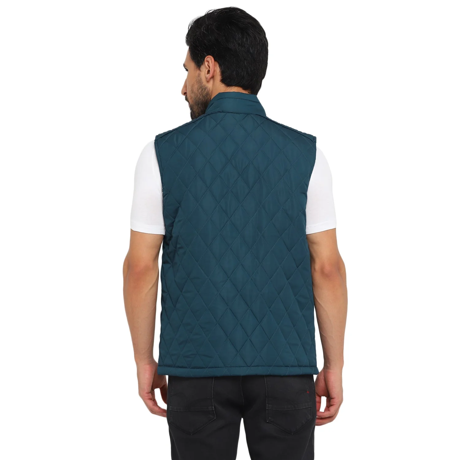 Red Chief Teal Solid Jacket for Men O8310055 815 - Image 4