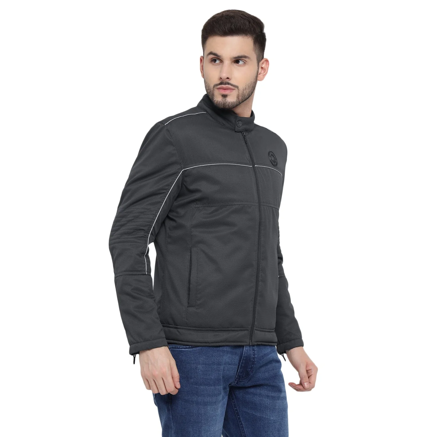 Red Chief Dark Gray Jacket for Men O8310056 F801 - Image 6