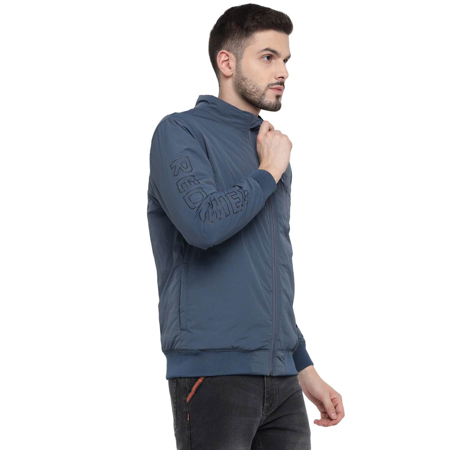 Red Chief Blue Jacket for Men O8310057 002 - Image 2