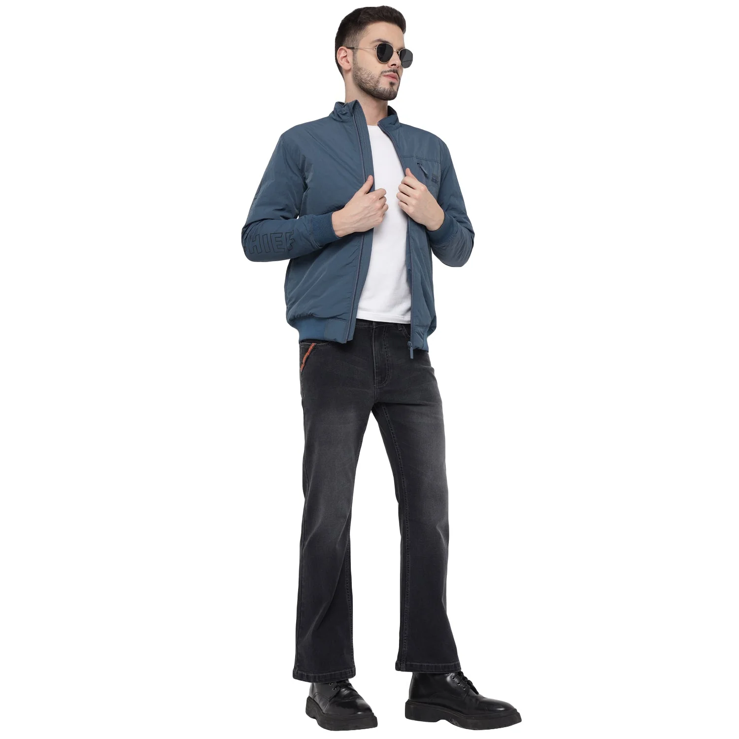 Red Chief Blue Jacket for Men O8310057 002 - Image 7