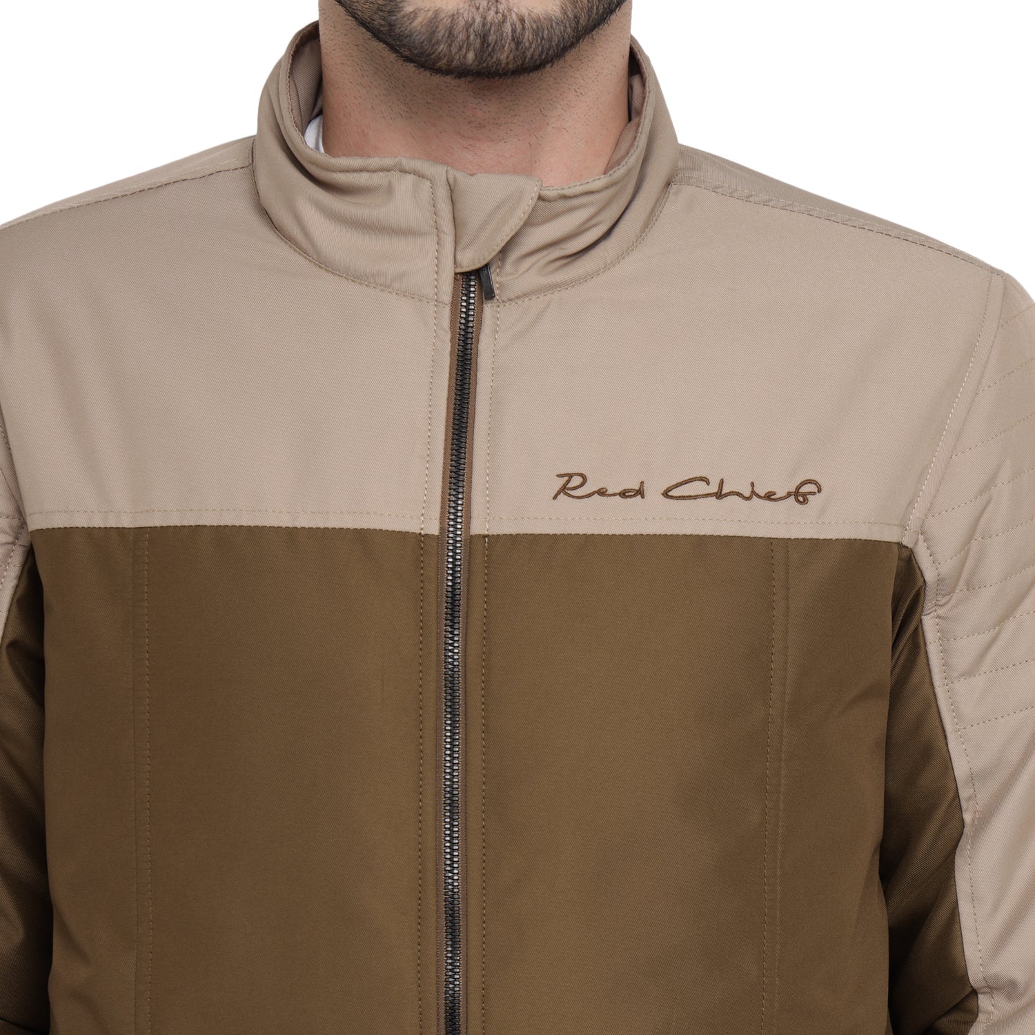 Red Chief Brown/Beige Jacket for Men O8310058 073 - Image 11
