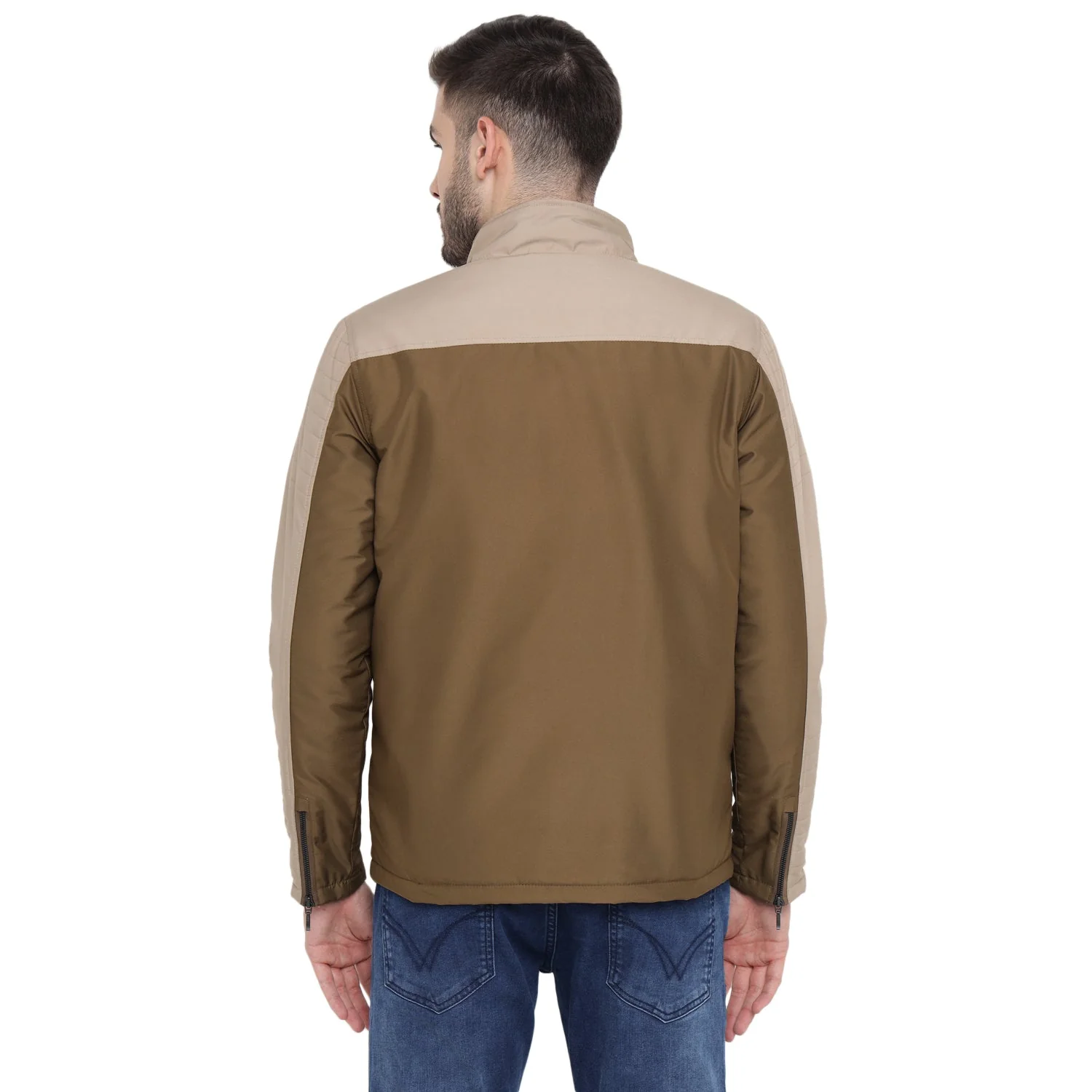 Red Chief Brown/Beige Jacket for Men O8310058 073 - Image 4