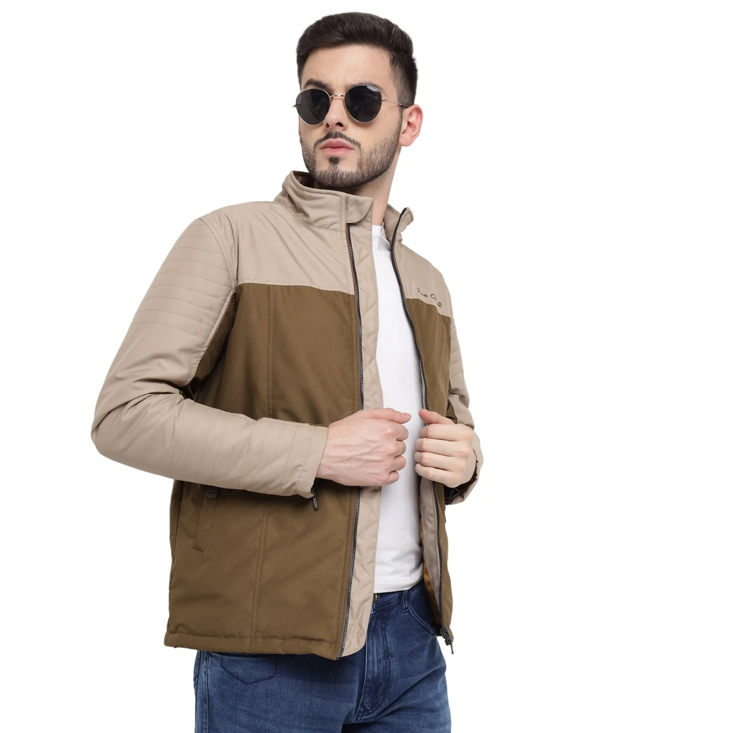 Red Chief Brown/Beige Jacket for Men O8310058 073 - Image 7