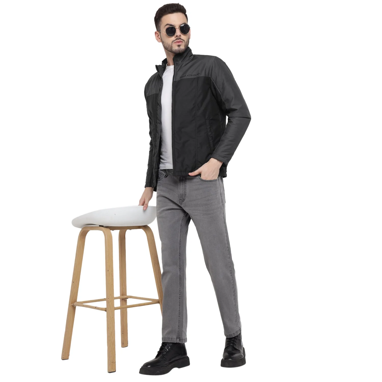 Red Chief Black Graphite Jacket for Men O8310058 G00993 - Image 2