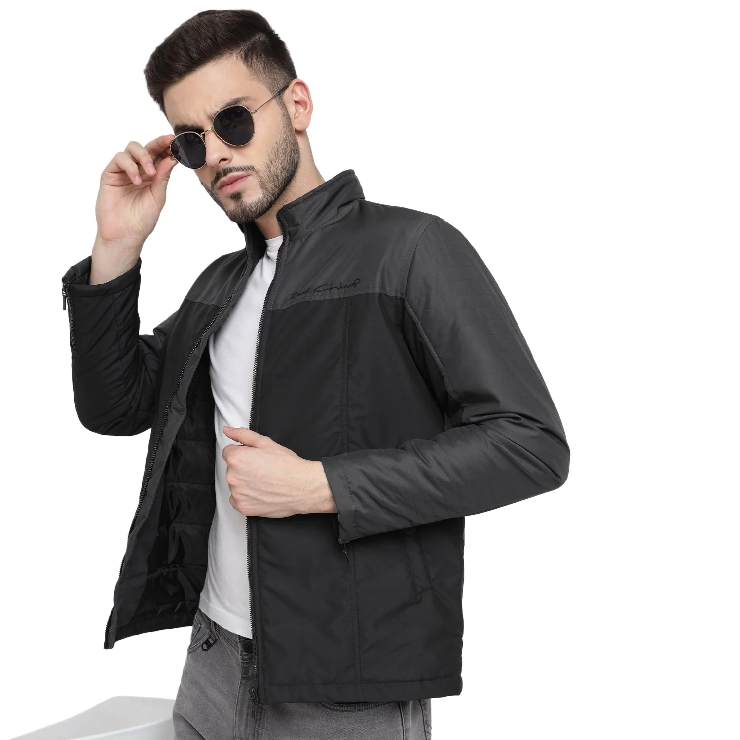 Red Chief Black Graphite Jacket for Men O8310058 G00993 - Image 7