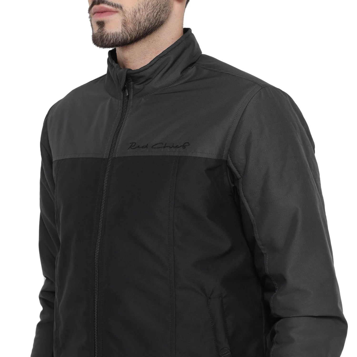 Red Chief Black Graphite Jacket for Men O8310058 G00993 - Image 9