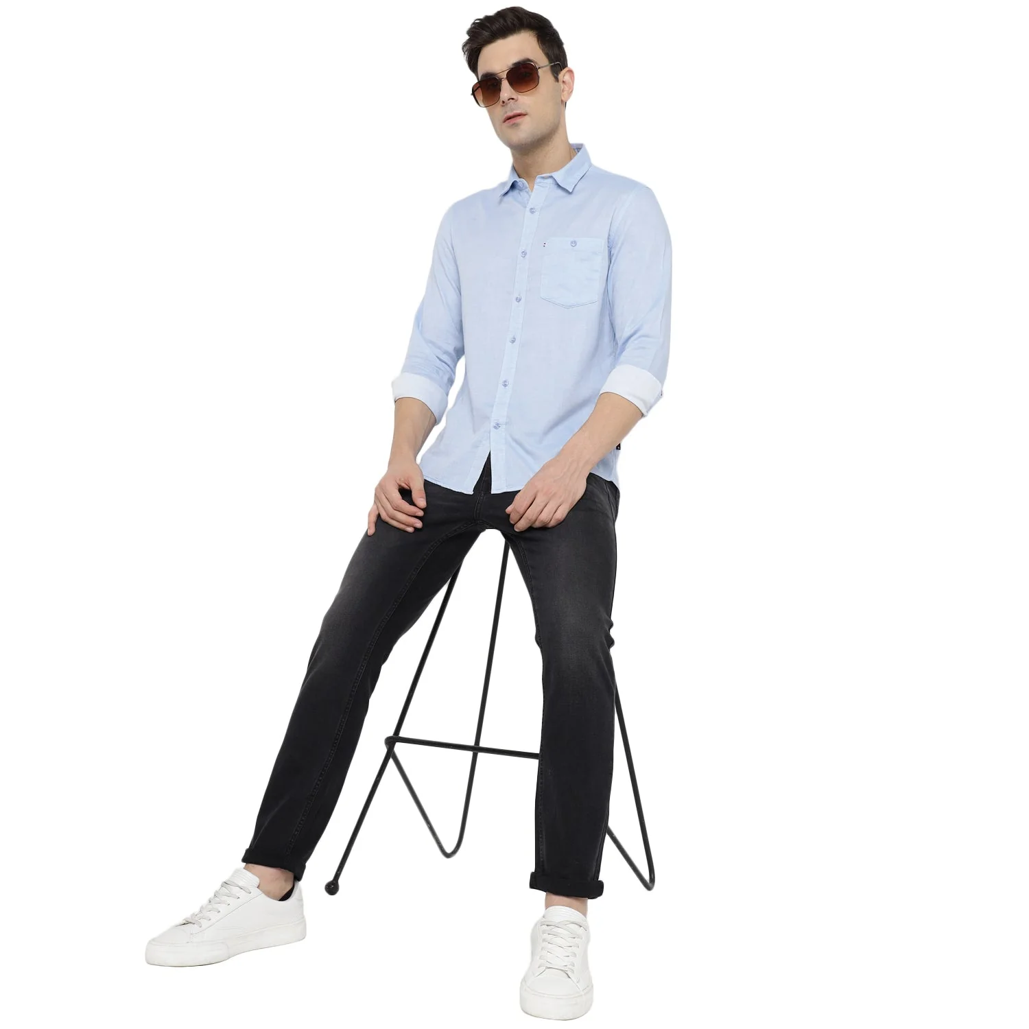 Red Chief Black Jeans for Men 8560441 001 - Image 7