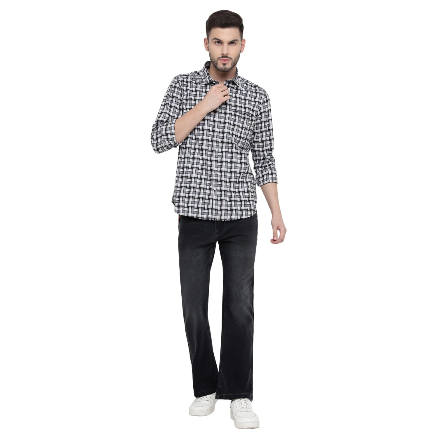 Red Chief Gray Jeans for Men 8560444 005 - Image 3