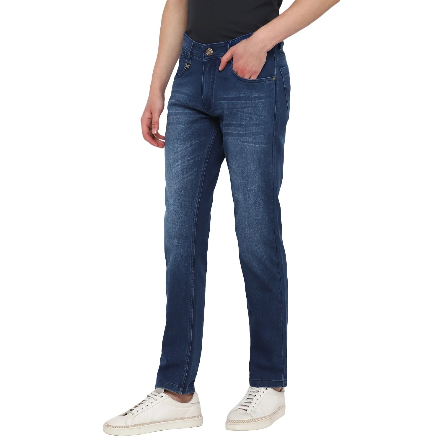 Red Chief Blue Solid Jeans for Men O-8560114 002 - Image 5
