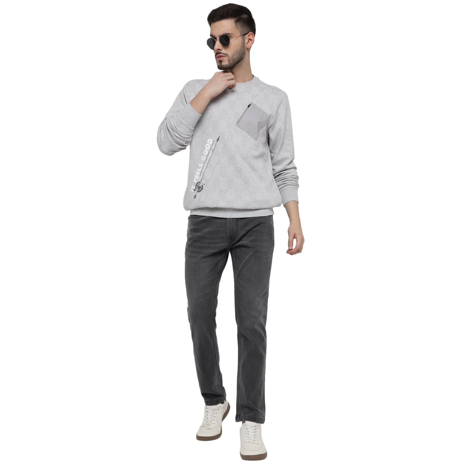 Red Chief Gray Jeans for Men O-8560132 005 - Image 2