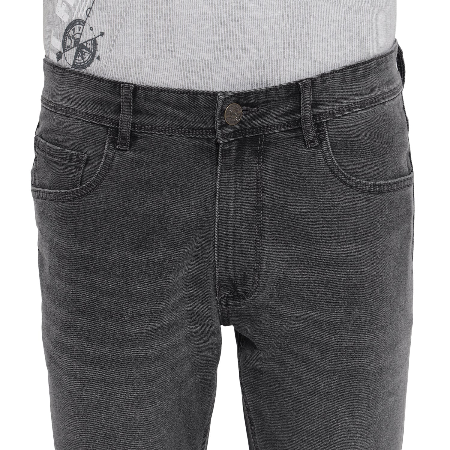 Red Chief Gray Jeans for Men O-8560132 005 - Image 7