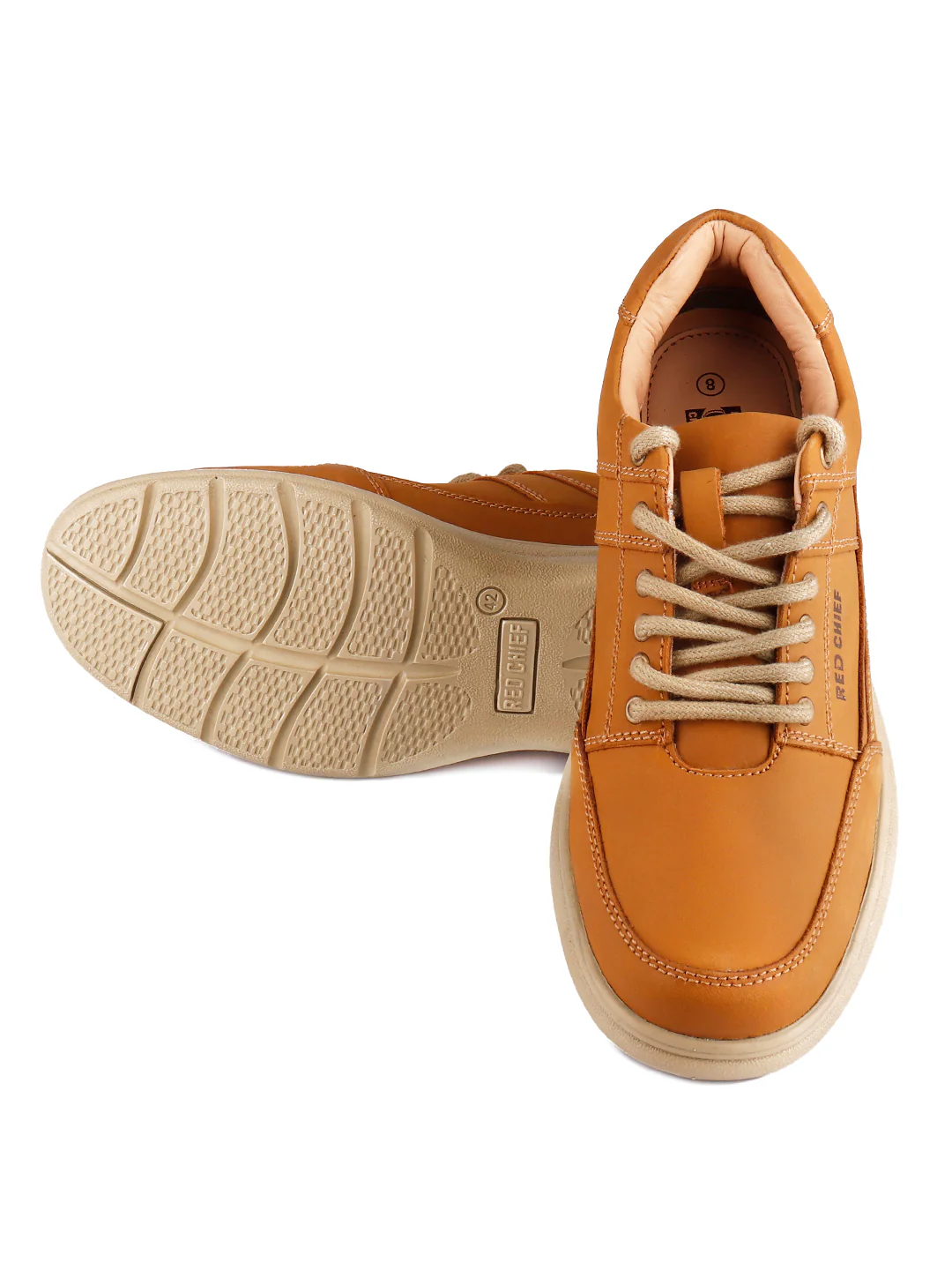 Red Chief Genuine Leather Low Ankle Lace Up Casual Sneaker Shoes For Men |RC3488 022 - Image 4