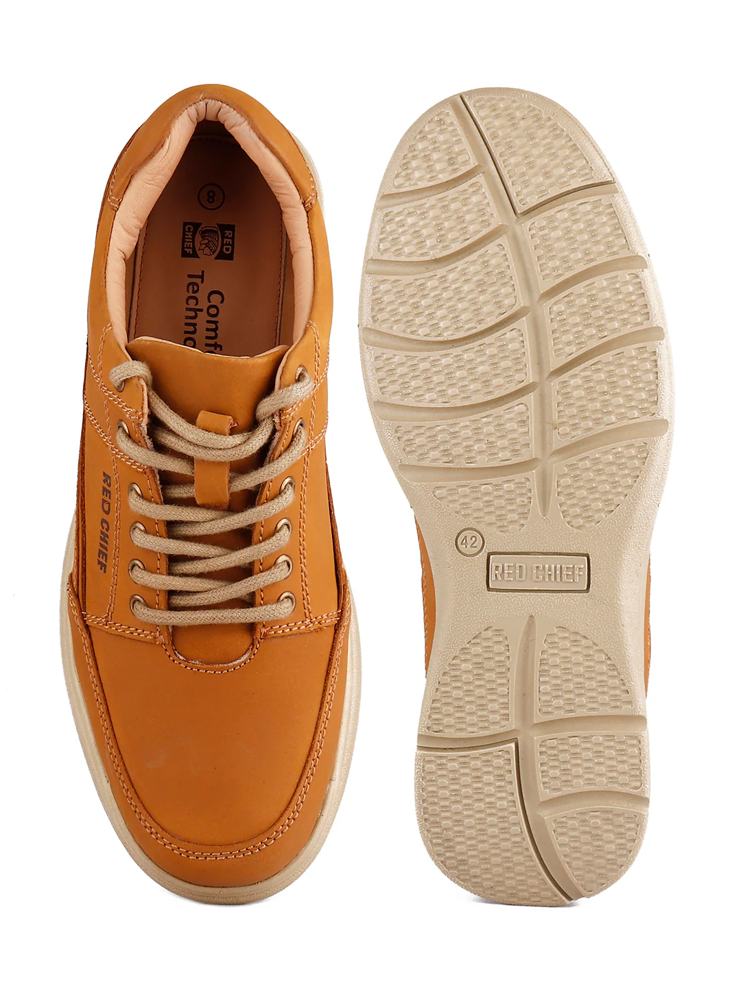 Red Chief Genuine Leather Low Ankle Lace Up Casual Sneaker Shoes For Men |RC3488 022 - Image 7