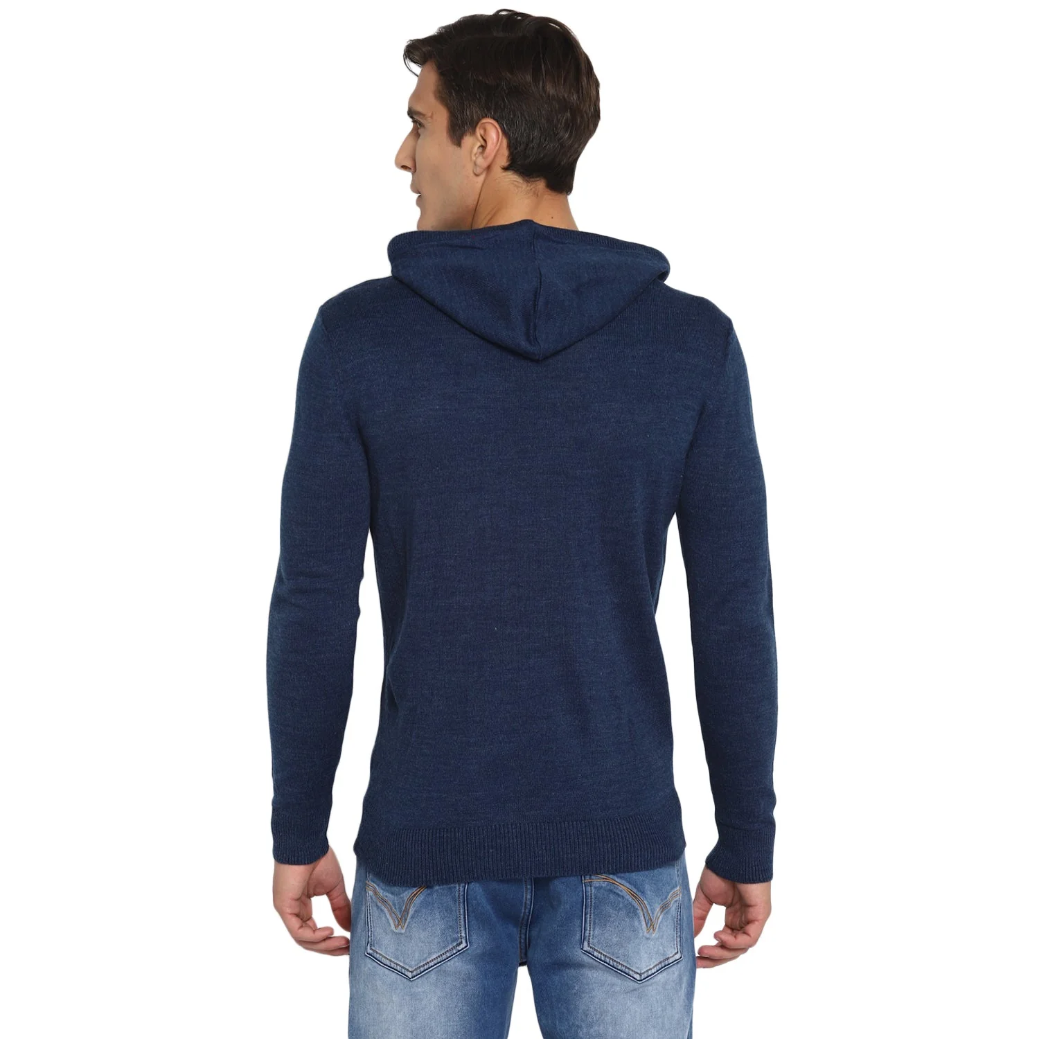 Red Chief Navy Solid Sweater for Men O8410002 156 - Image 4