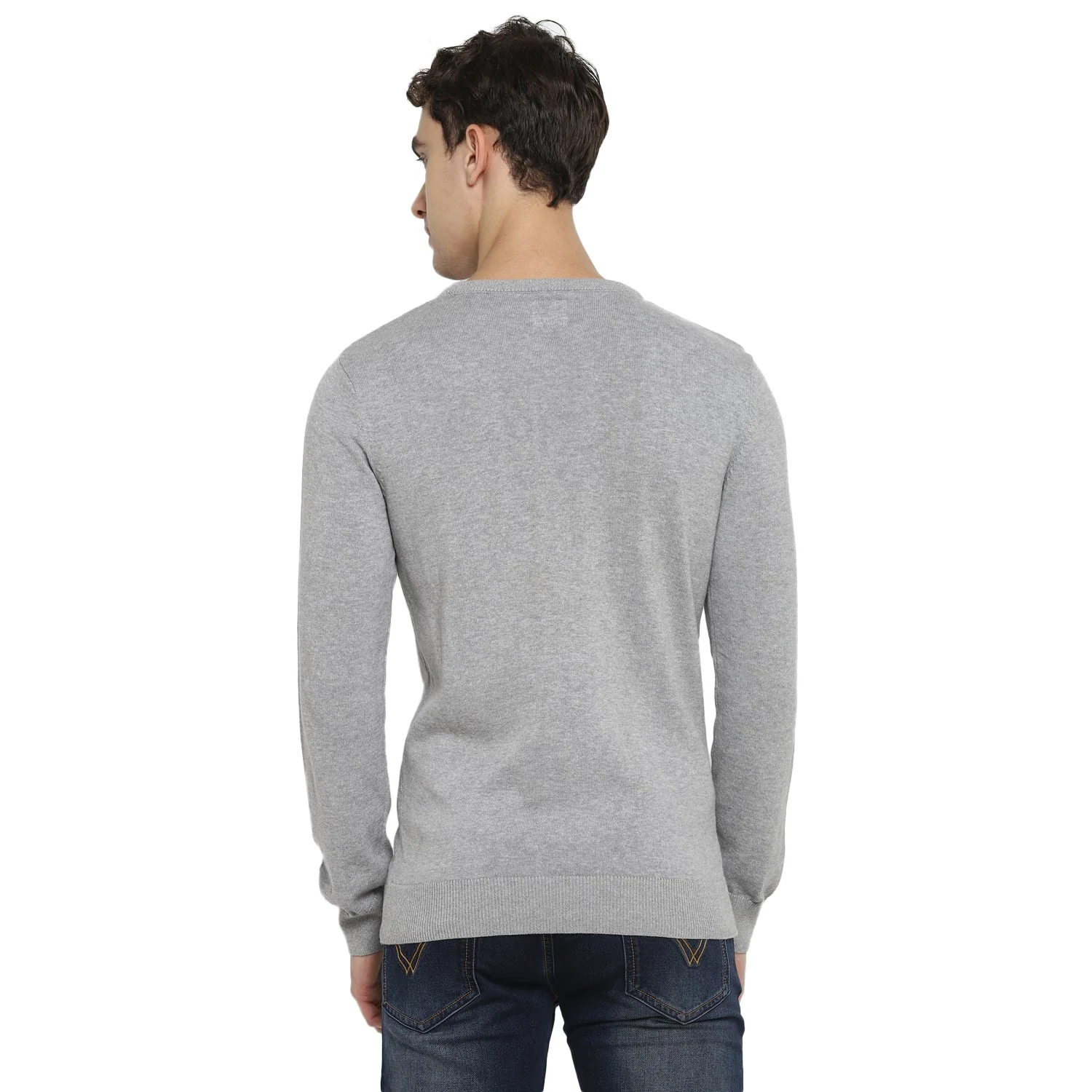 Red Chief Gray Millange Stripper Sweater for Men O8410005 G0024 - Image 4