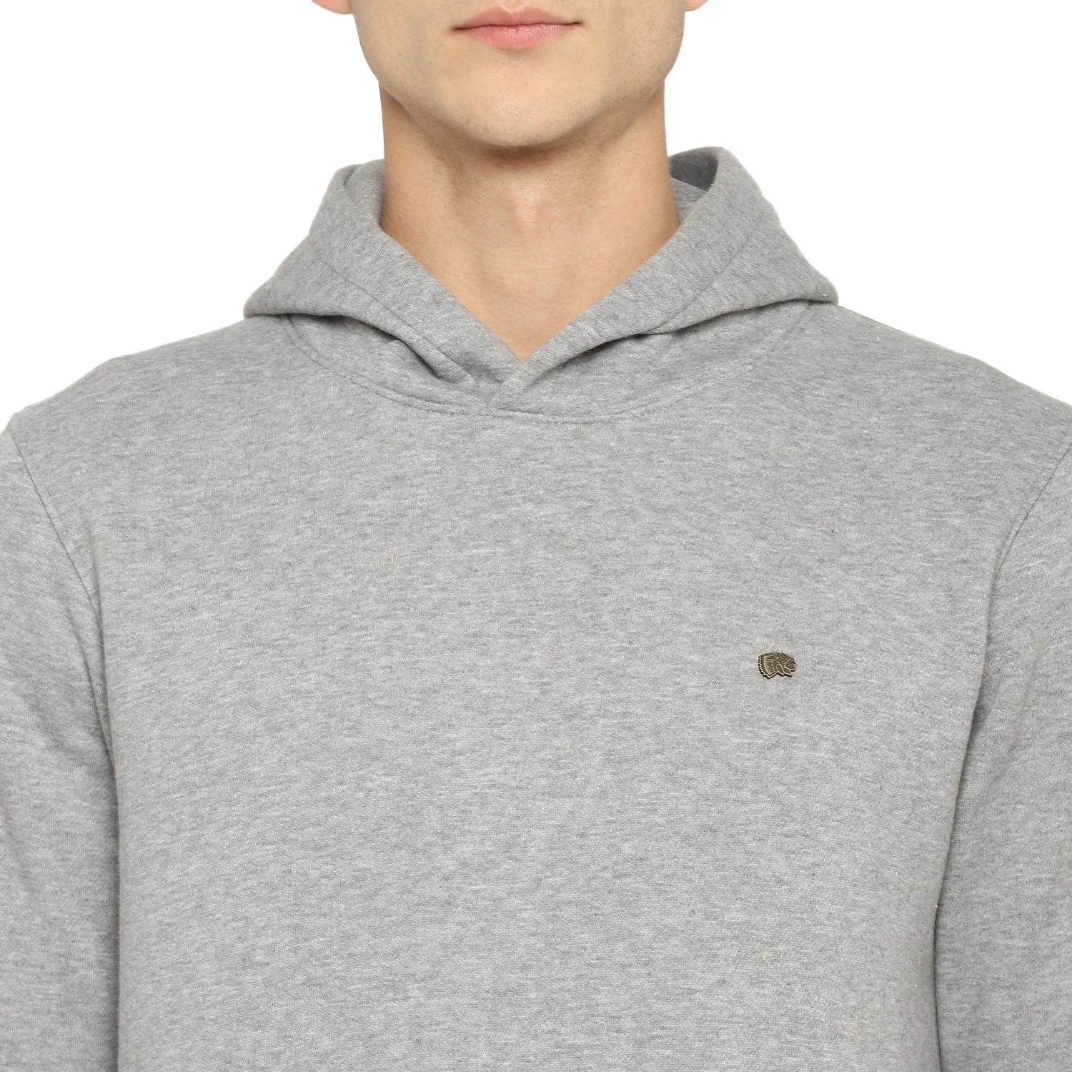 Red Chief Gray Millange Solid Sweatshirt for Men 8310161 G0024 - Image 7