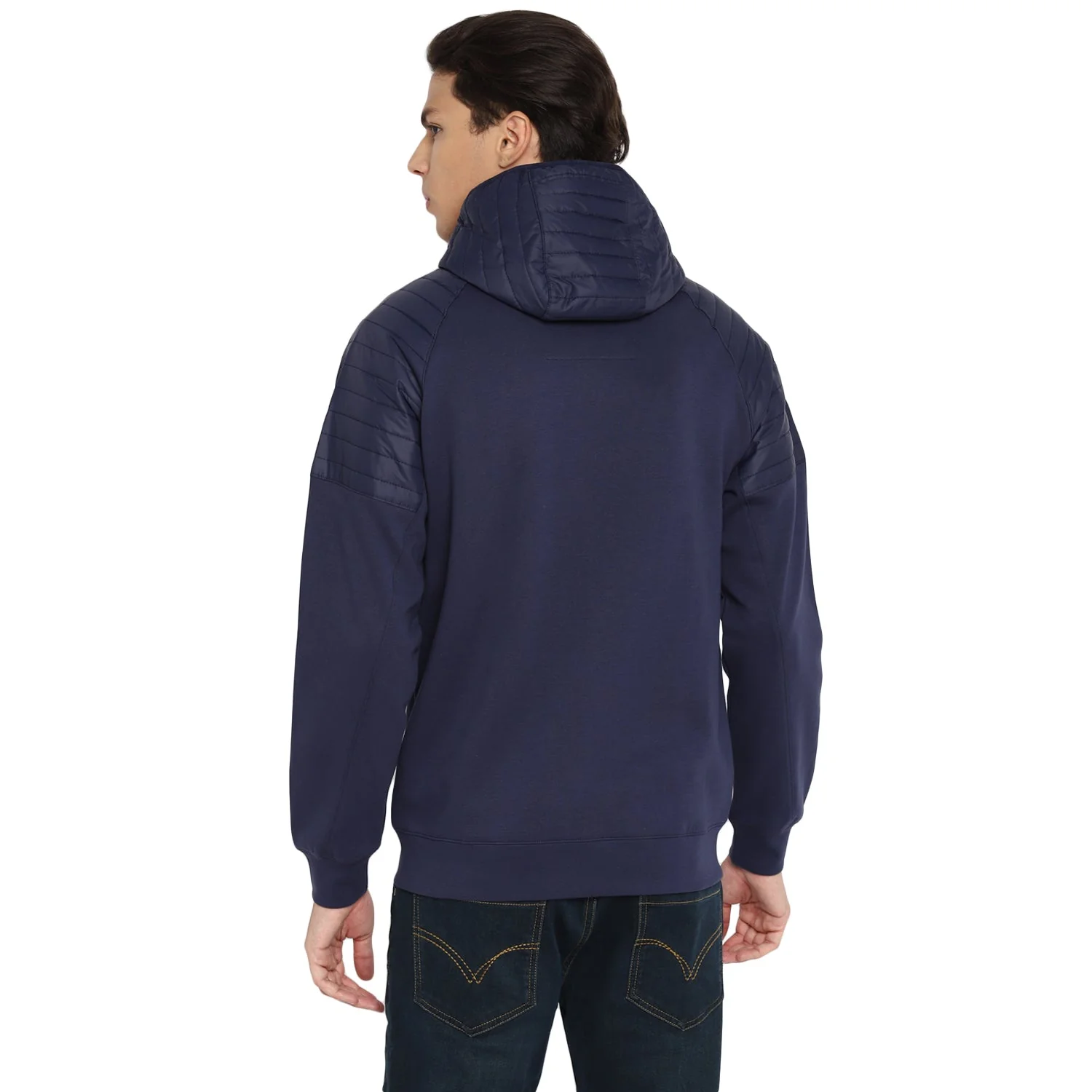 Red Chief Navy Solid Sweatshirt for Men 8310171 156 - Image 4