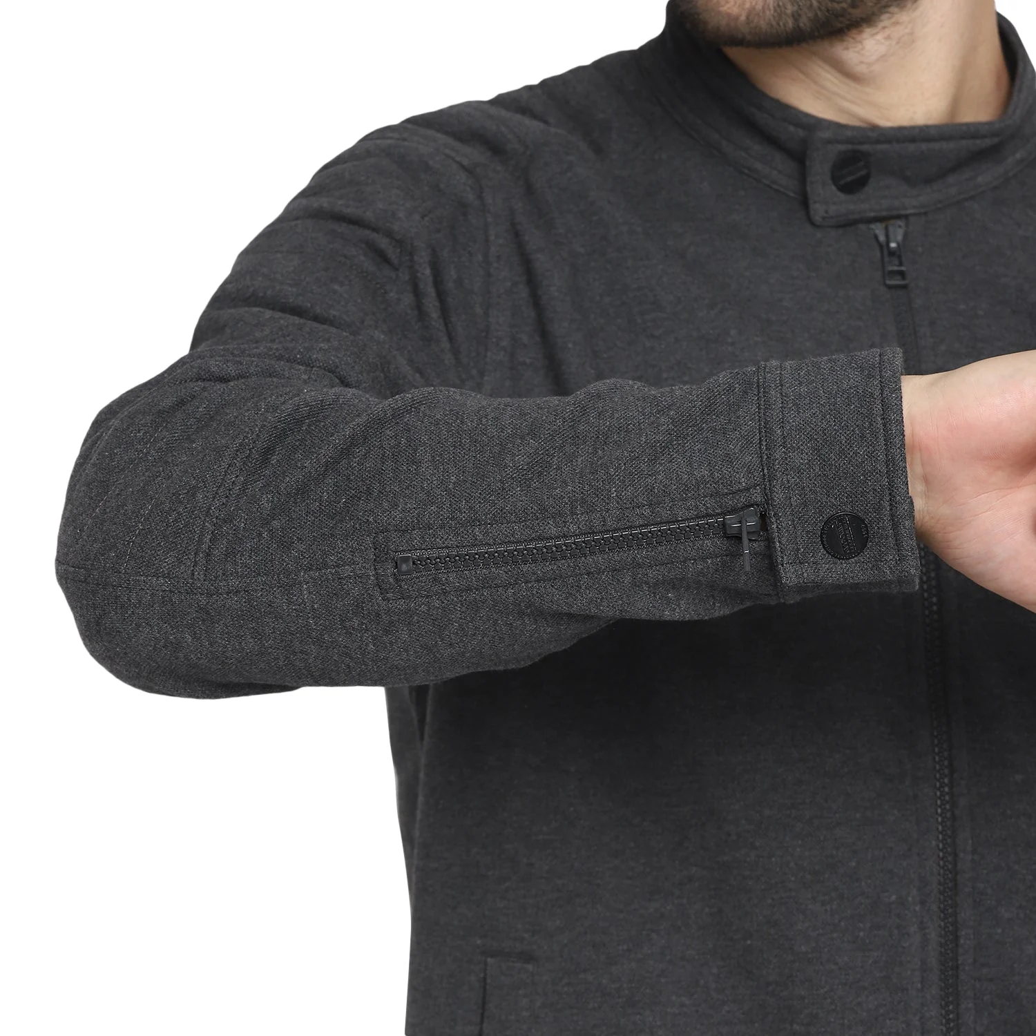 Red Chief Dark Gray Texture Sweatshirt for Men 8310183 993 - Image 5