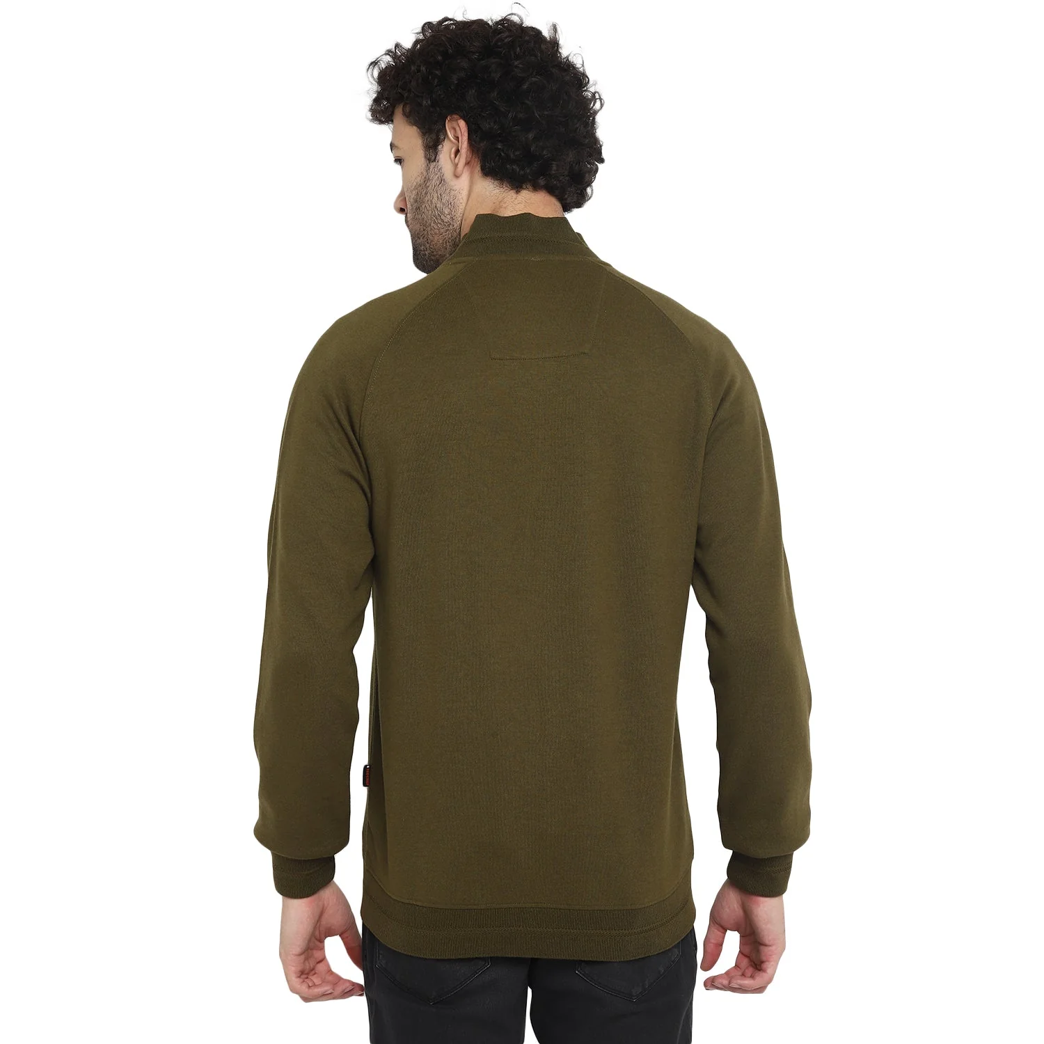 Red Chief Olive Texture Sweatshirt for Men 8310184 124 - Image 4