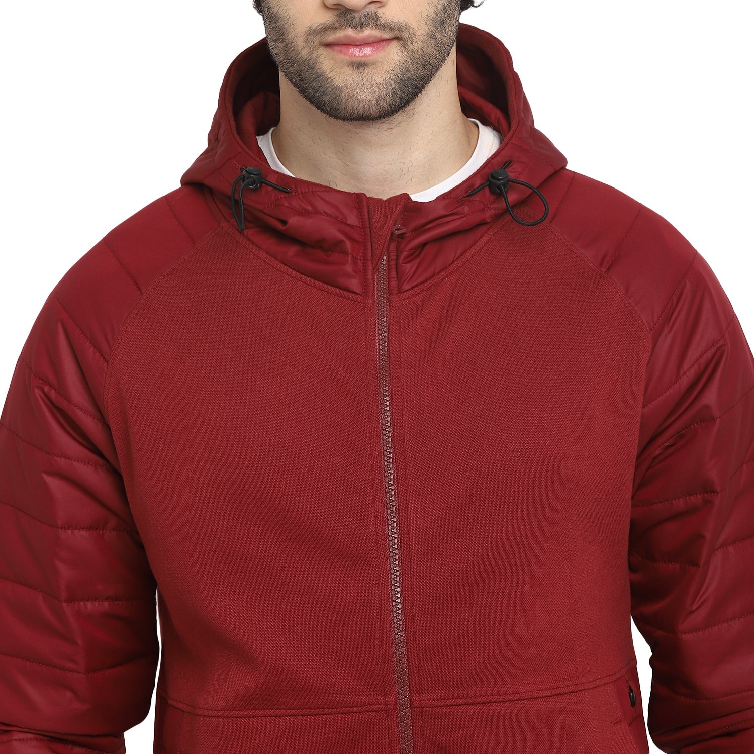 Red Chief Maroon Texture Sweatshirt for Men 8310185 376 - Image 7
