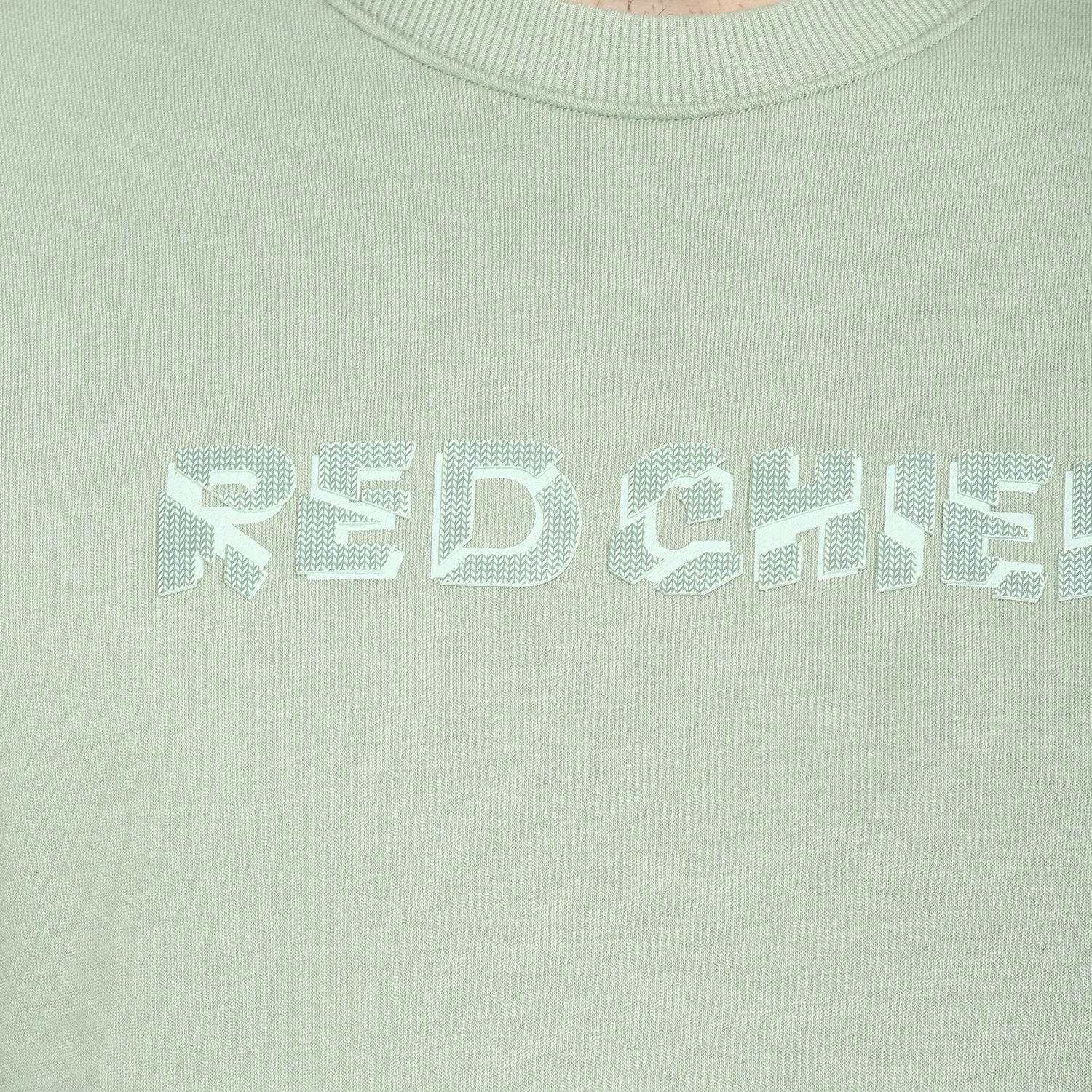 Red Chief Light Green Solid Sweatshirt for Men 8310186 024 - Image 8