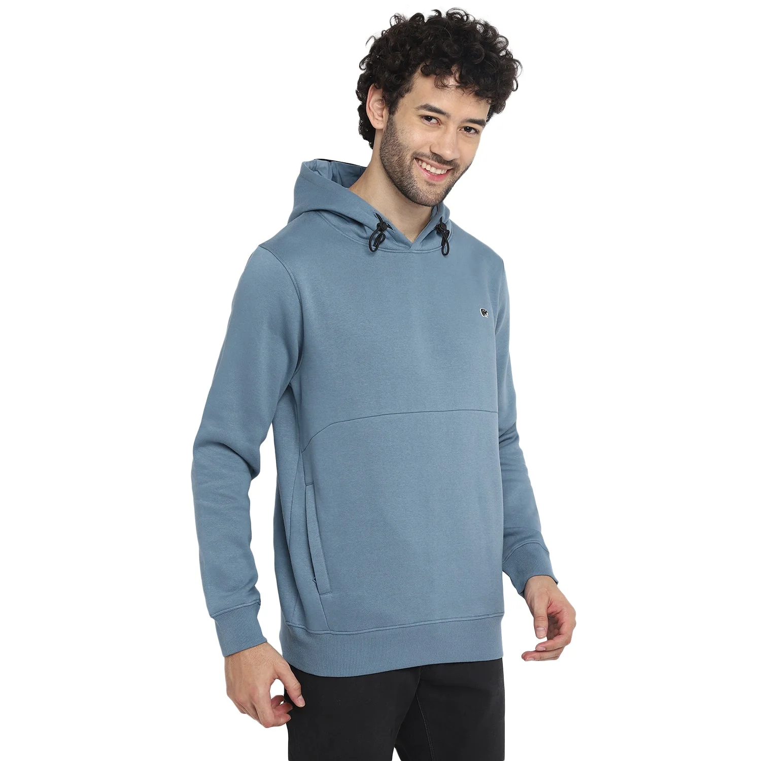 Red Chief Light Blue Solid Sweatshirt for Men 8310187 081 - Image 6