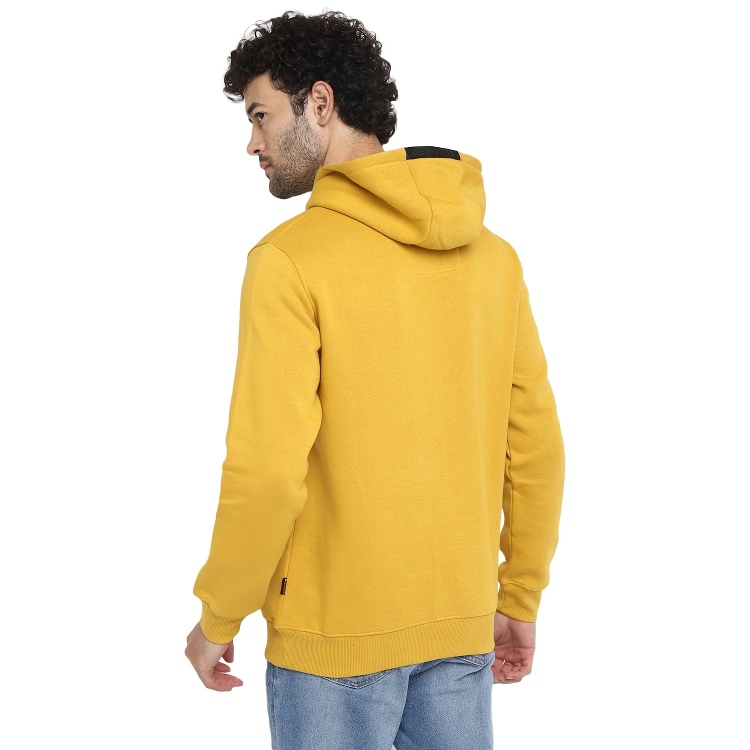 Red Chief Mustard Solid Sweatshirt for Men 8310187 426 - Image 4