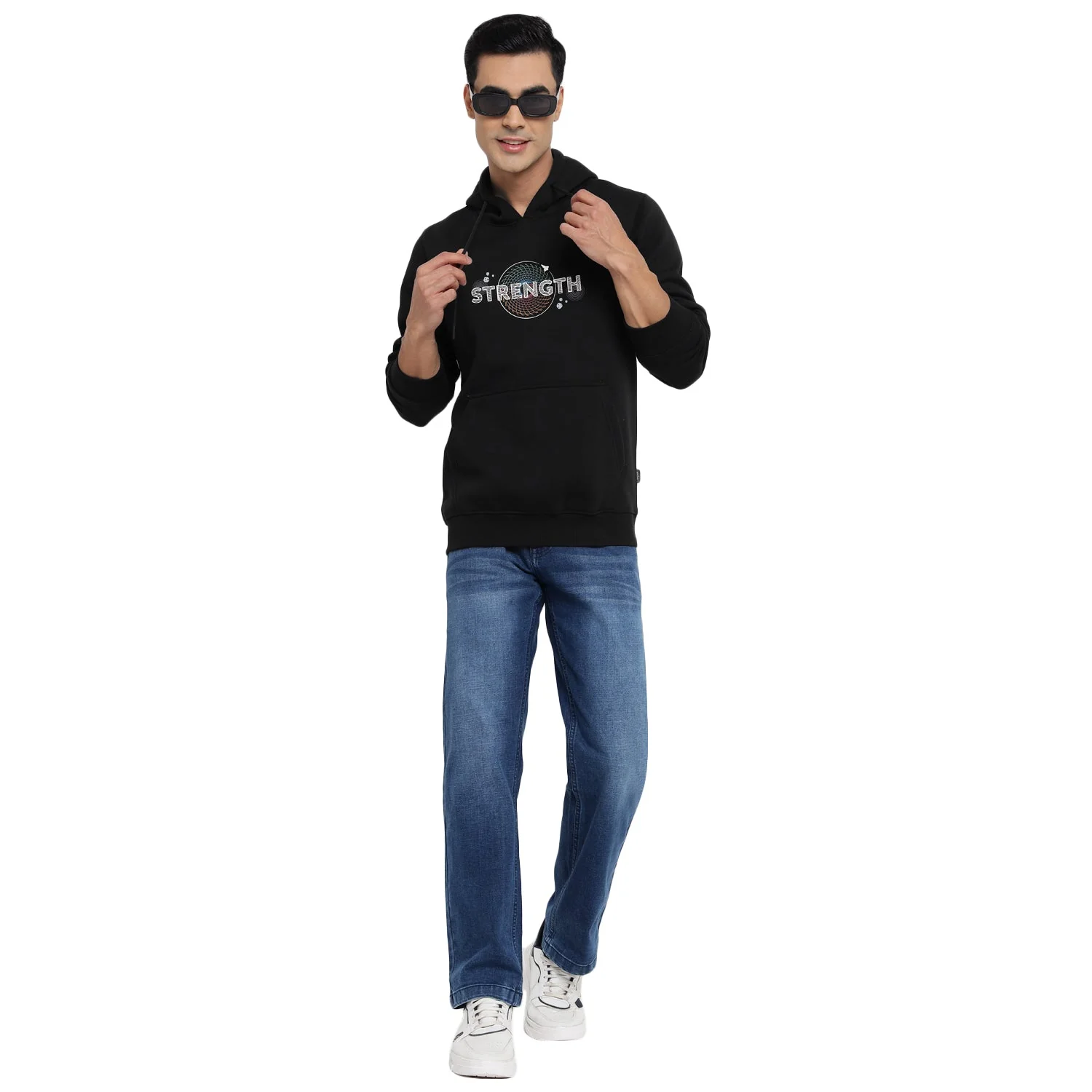 Red Chief Black Sweatshirt for Men 8310214 001 - Image 2