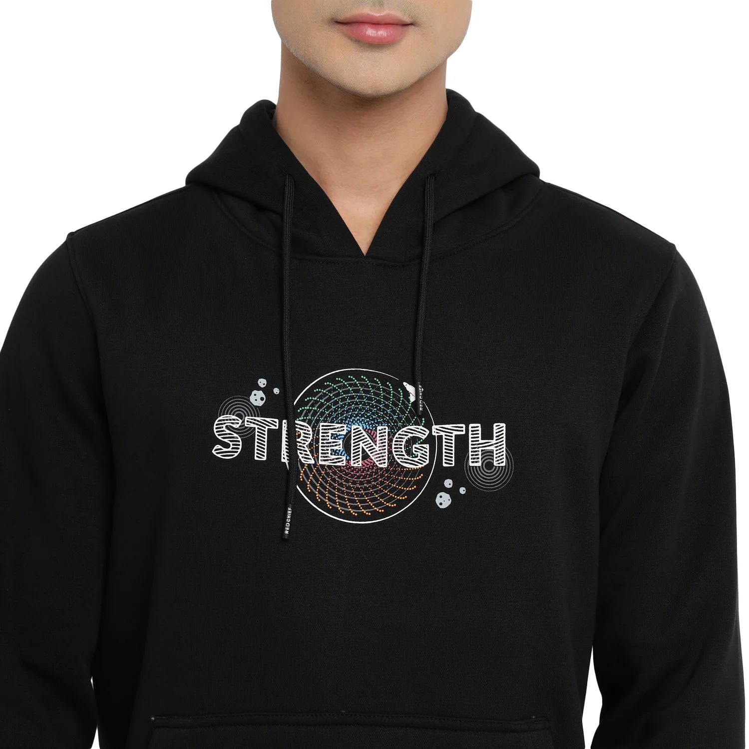 Red Chief Black Sweatshirt for Men 8310214 001 - Image 7