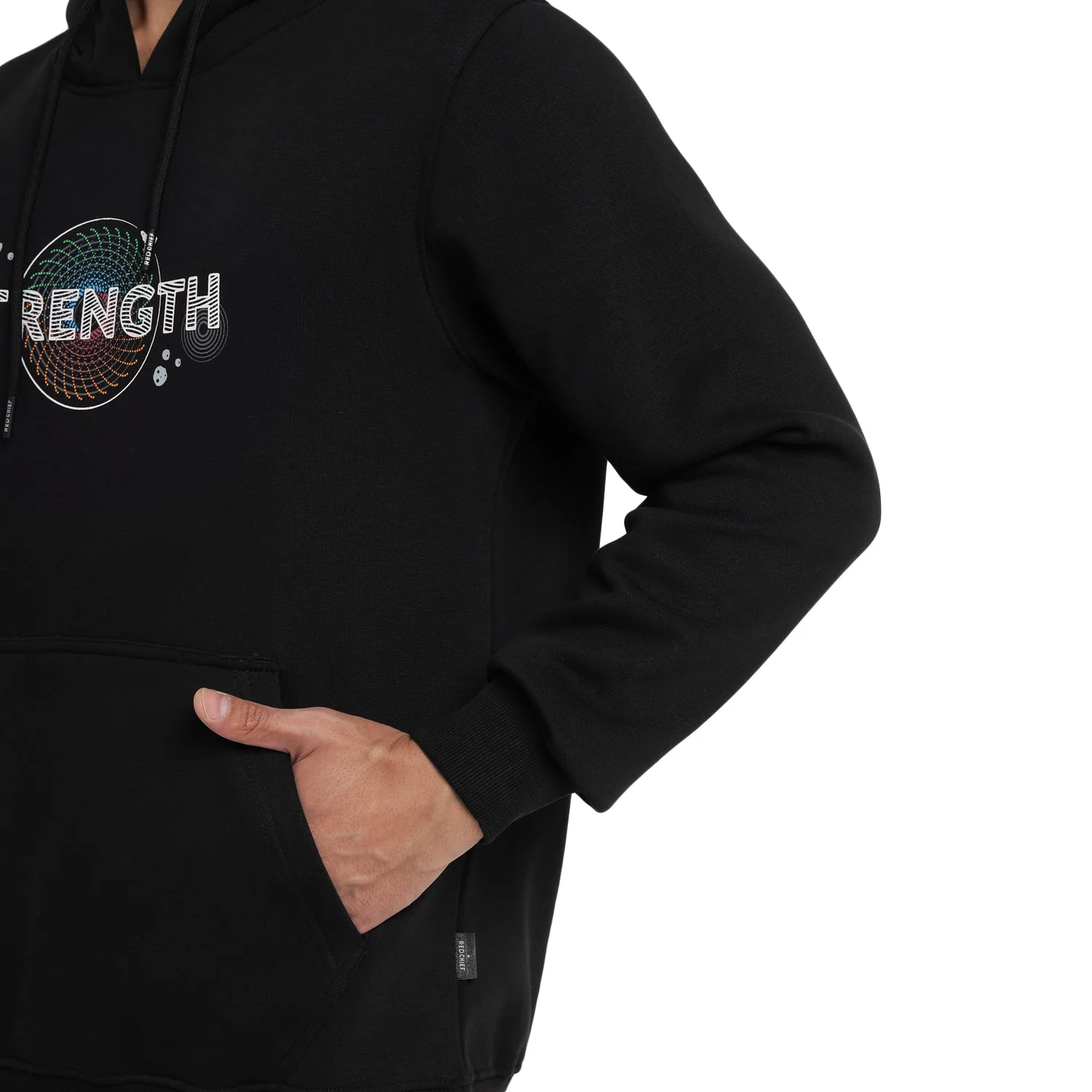 Red Chief Black Sweatshirt for Men 8310214 001 - Image 9