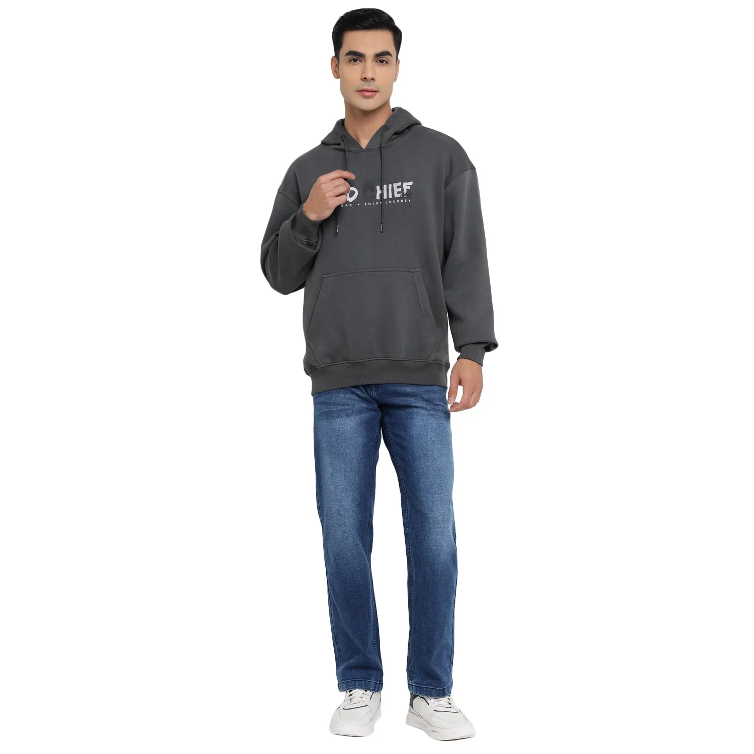 Red Chief Gray Sweatshirt for Men 8310215 005 - Image 3