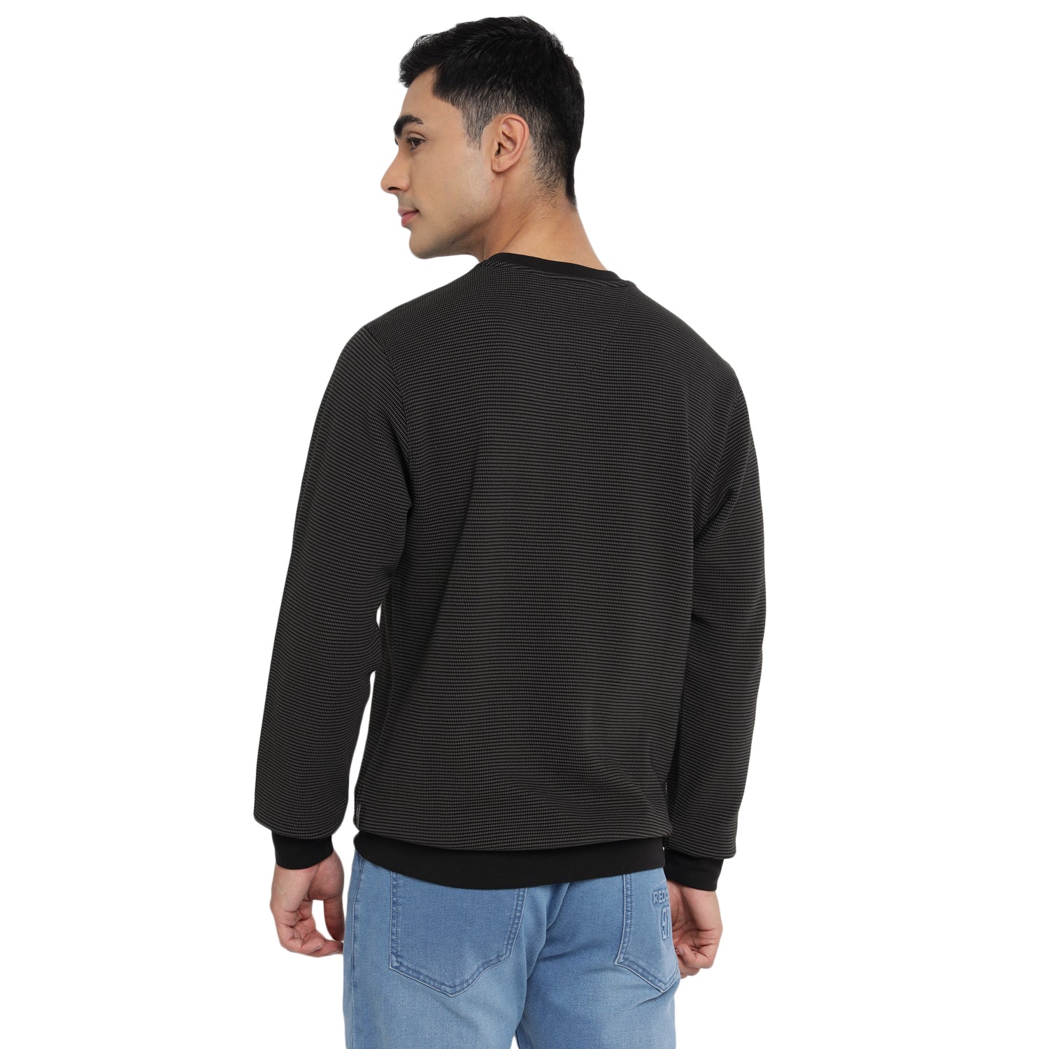 Red Chief Grey/Black Sweatshirt for Men 8310219 865 - Image 4