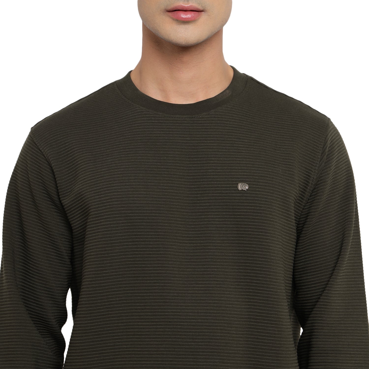 Red Chief Olive Sweatshirt for Men 8310220 124 - Image 3