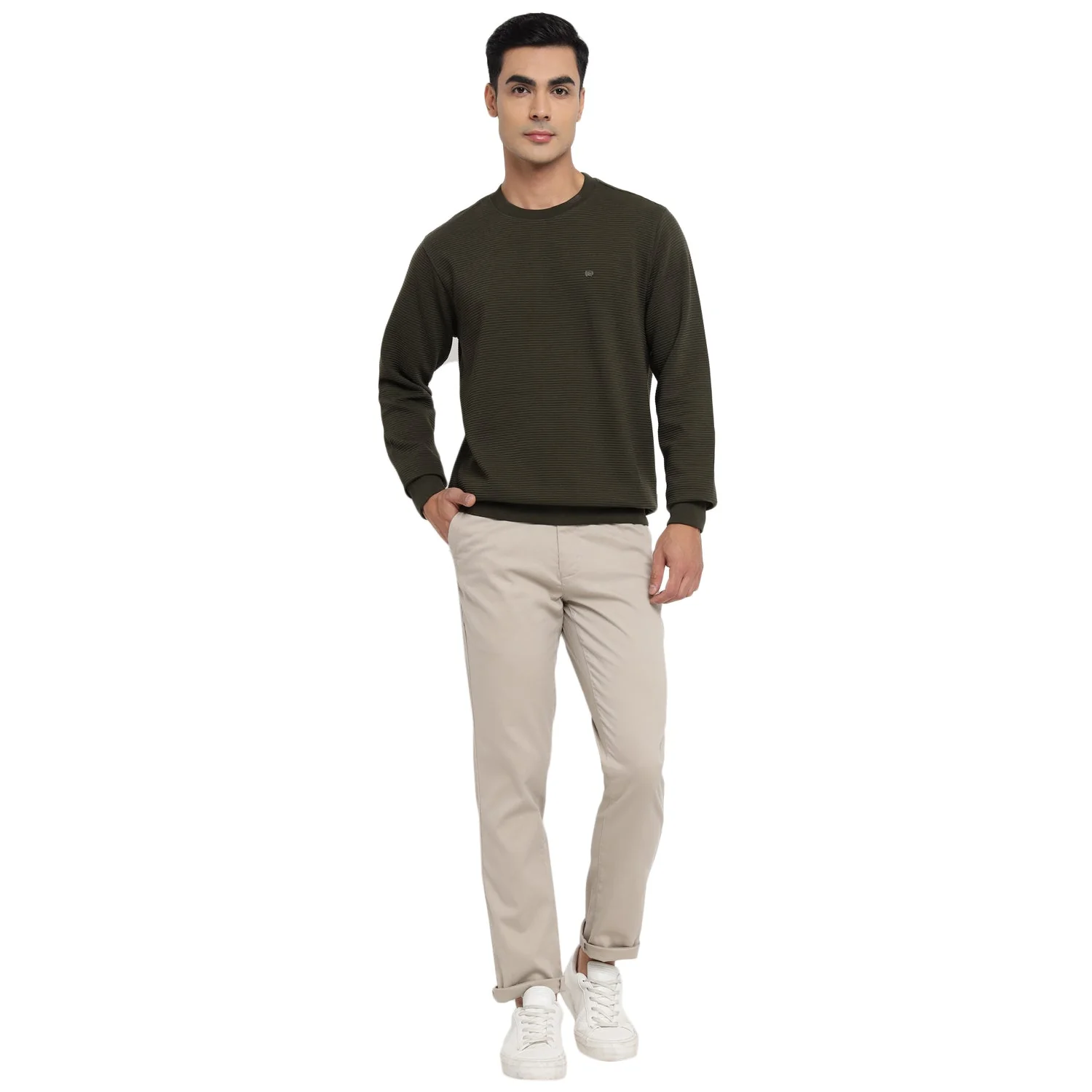 Red Chief Olive Sweatshirt for Men 8310220 124 - Image 7