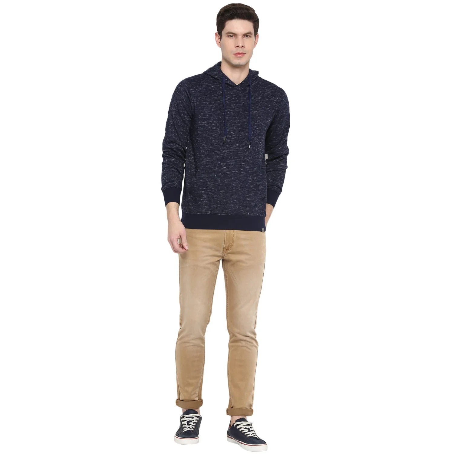 Red Chief Blue Texture Sweatshirt for Men O8310007 002 - Image 2